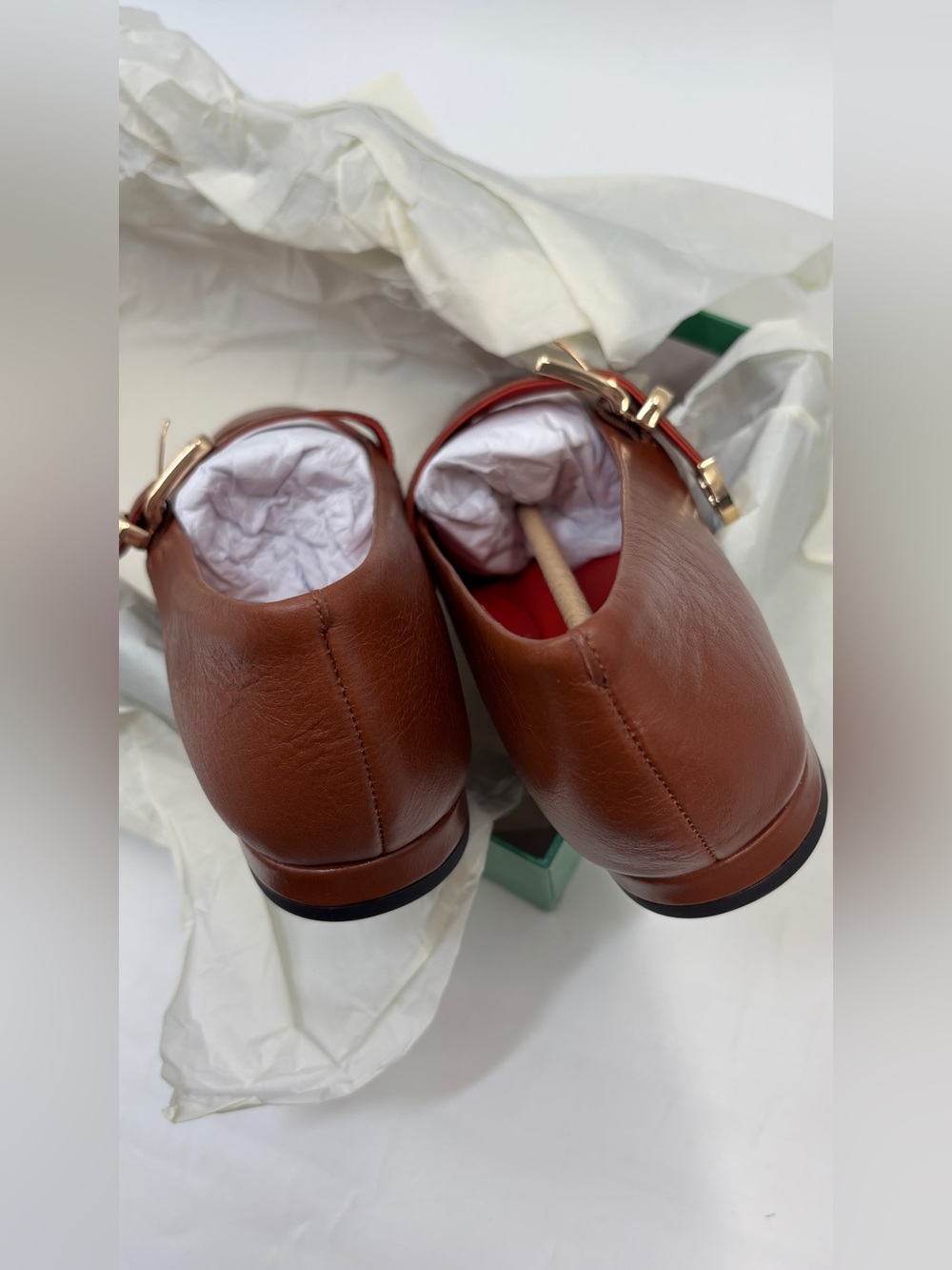 J.Crew Bea Mary Jane ballet flats leather in English Saddle Brown - Picture 8 of 8